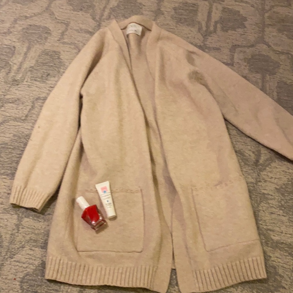 Zara sweater and self care supplies!